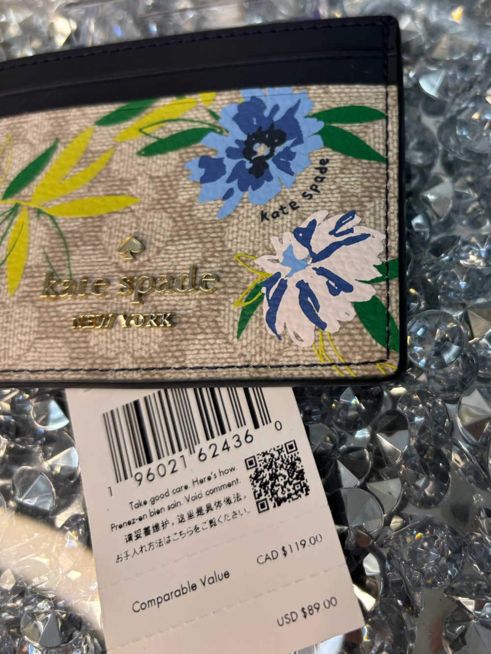 Kate Spade Spade Flower Small Slim Card Holder NWT - Picture 11 of 12